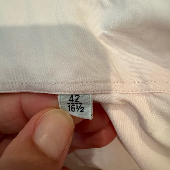 HERMES COTTON DRESS SHIRT, PINK, Size 42 / 16.5 - Picture 7 of 7